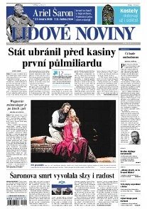 Obálka e-magazínu Lidové noviny 13.1.2014