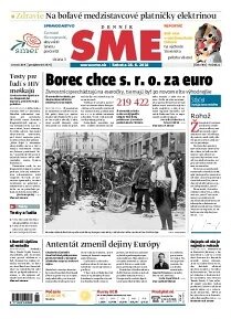 Obálka e-magazínu SME 28.6.2014