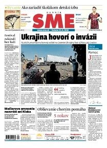 Obálka e-magazínu SME 23.8.2014