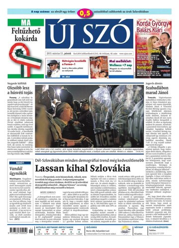 Obálka e-magazínu Új Szó 13.3.2015