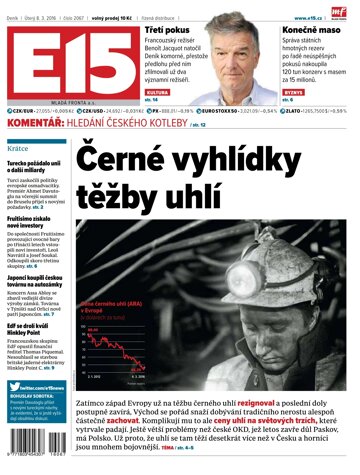 Obálka e-magazínu E15 8.3.2016