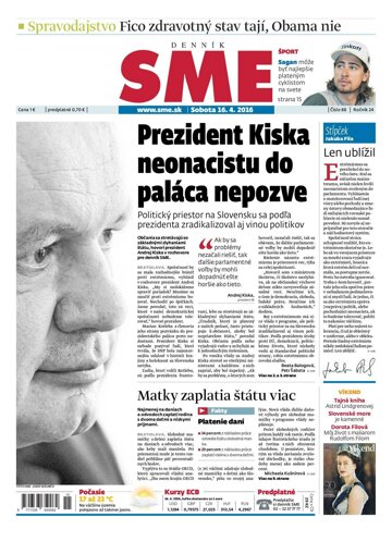 Obálka e-magazínu SME 16.4.2016