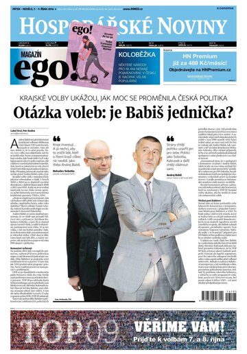 Obálka e-magazínu Hospodářské noviny 195 - 7.10.2016