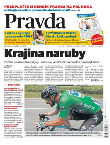 Obálka e-magazínu Pravda 28.7.2018