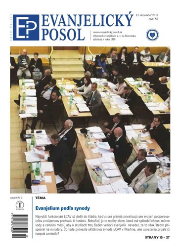 Obálka e-magazínu Evanjelický posol č. 50/2018