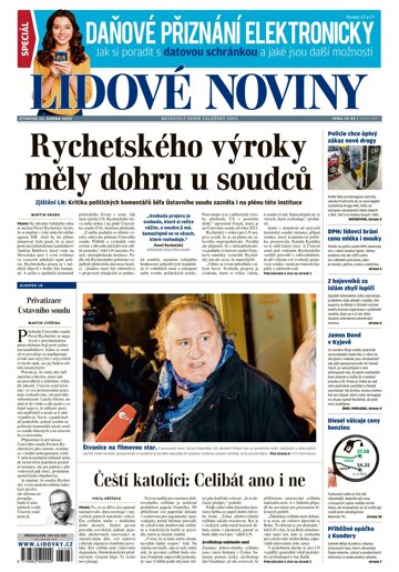 Obálka e-magazínu Lidové noviny 13.4.2023