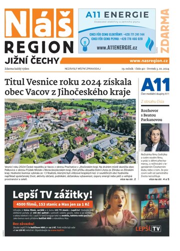 Obálka e-magazínu Náš Region - Jižní Morava/Zlínsko 40/2024