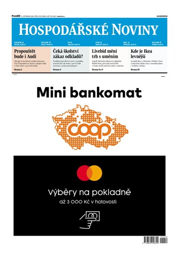 Obálka e-magazínu Hospodářské noviny 219 - 11.11.2024