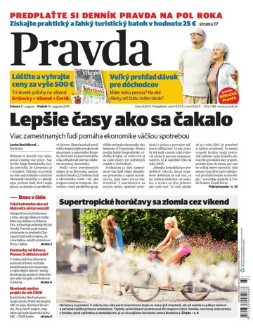 Obálka e-magazínu Pravda 15.8.2015