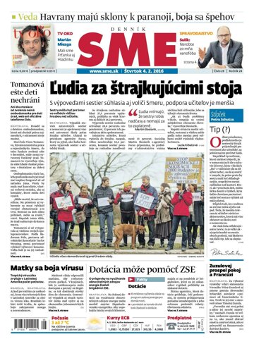 Obálka e-magazínu SME 4.2.2016