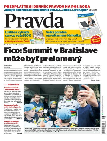 Obálka e-magazínu Pravda 2.7.2016