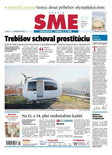 Obálka e-magazínu SME 3.2.2018