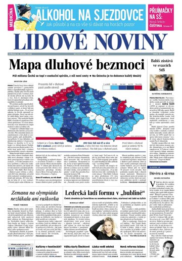 Obálka e-magazínu Lidové noviny 14.2.2018