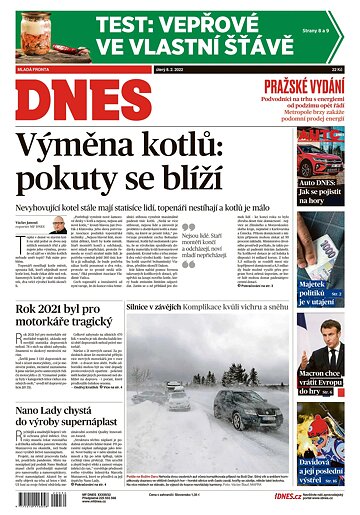 Obálka e-magazínu MF Dnes 8.2.2022