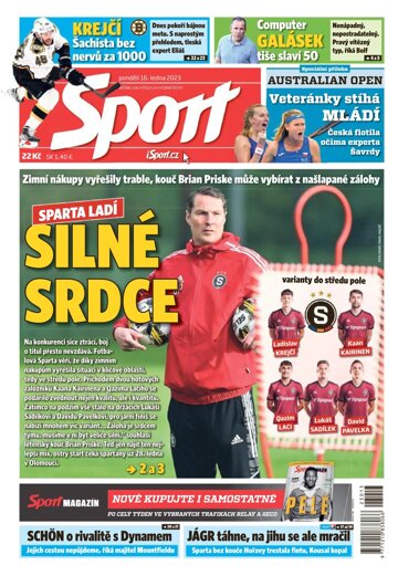 Obálka e-magazínu Sport 16.1.2023