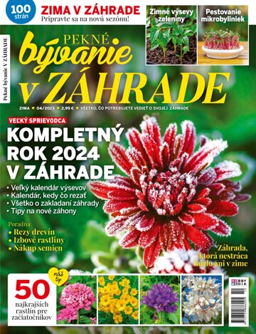 Obálka e-magazínu Pekné bývanie v záhrade 4/2023