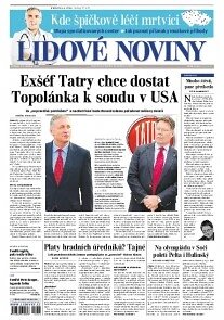 Obálka e-magazínu Lidové noviny 29.1.2014