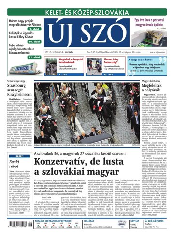 Obálka e-magazínu Új Szó 4.1.2015