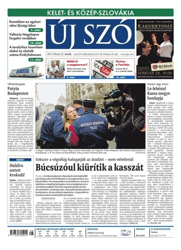 Obálka e-magazínu Új Szó 18.2.2015