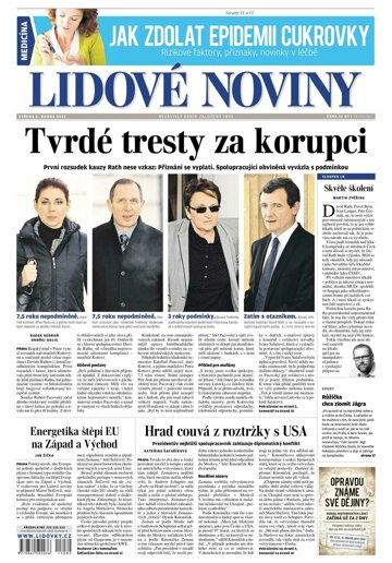 Obálka e-magazínu Lidové noviny 8.4.2015