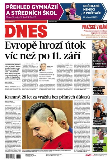 Obálka e-magazínu MF Dnes 8.1.2016