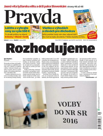 Obálka e-magazínu Pravda 5. 3. 2016