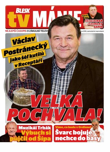 Obálka e-magazínu Blesk Tv manie 19.3.2016