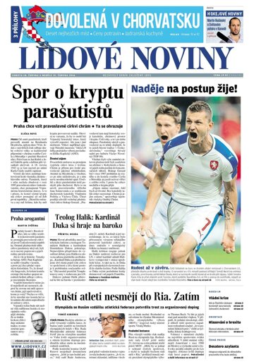 Obálka e-magazínu Lidové noviny 18.6.2016