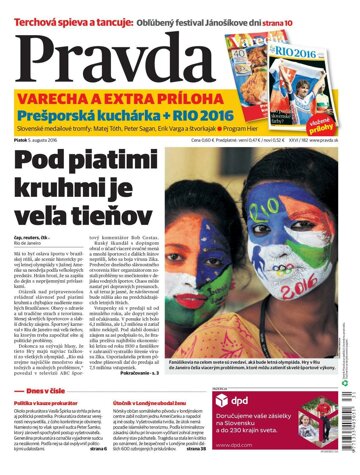 Obálka e-magazínu Pravda 5. 8. 2016