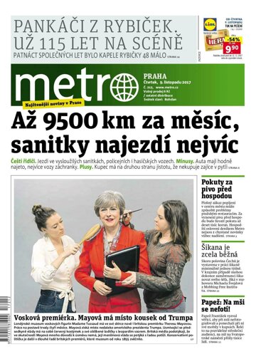 Obálka e-magazínu deník METRO 9.11.2017