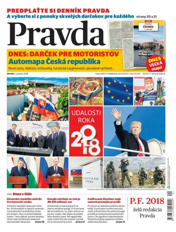 Obálka e-magazínu Pravda 2. 1. 2018