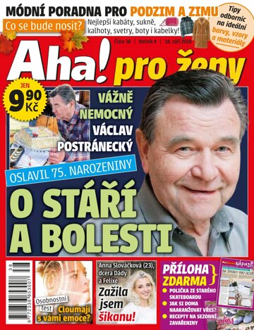 Obálka e-magazínu AHA! pro ženy 38/2018