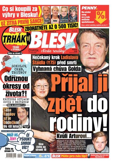 Obálka e-magazínu Blesk 11.2.2021