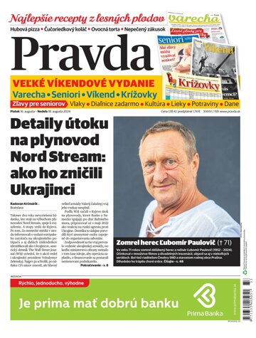 Obálka e-magazínu Pravda 16. 8. 2024