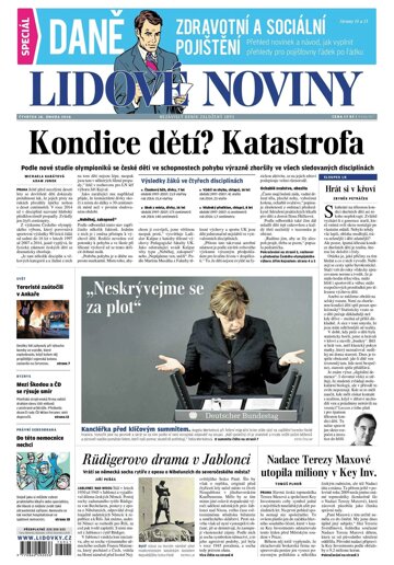 Obálka e-magazínu Lidové noviny 18.2.2016