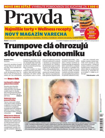 Obálka e-magazínu Pravda 9. 3. 2018