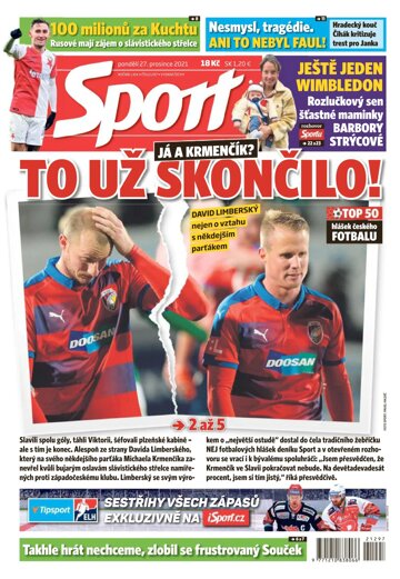 Obálka e-magazínu Sport 27.12.2021