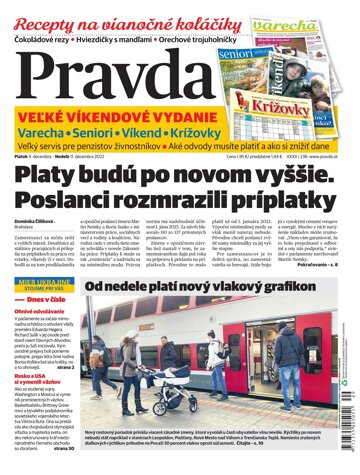 Obálka e-magazínu Pravda 9. 12. 2022
