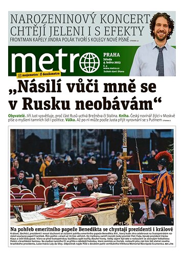 Obálka e-magazínu deník METRO 4.1.2023