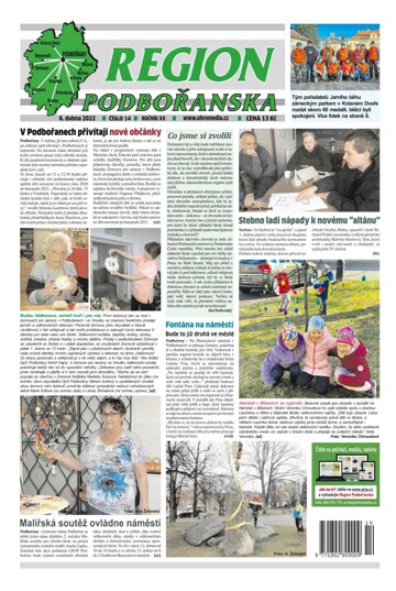 Obálka e-magazínu Region Podbořanska 14/2022