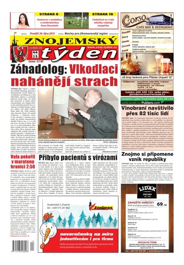 Obálka e-magazínu Znojemský týden 44 / 2015