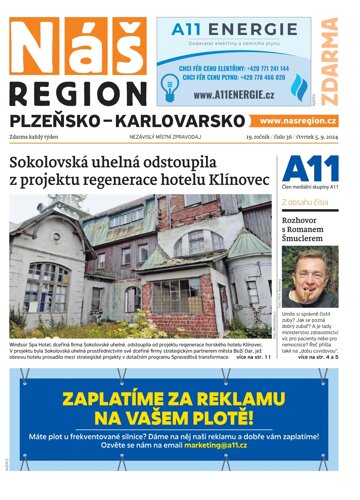 Obálka e-magazínu Náš Region - Karlovarsko 36/2024