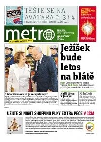 Obálka e-magazínu deník METRO 17.12.2013