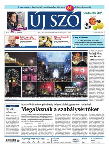 Obálka e-magazínu Új Szó 2.1.2015