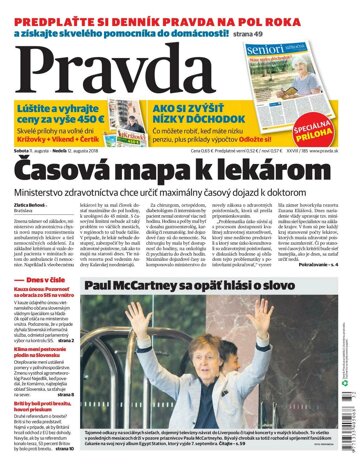 Obálka e-magazínu Pravda 11.8.2018