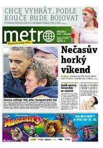 Obálka e-magazínu deník METRO 2.11.2012