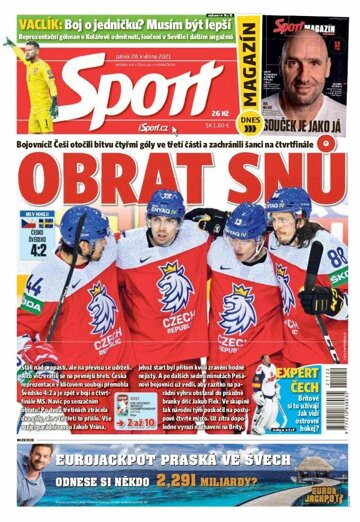 Obálka e-magazínu Sport 28.5.2021