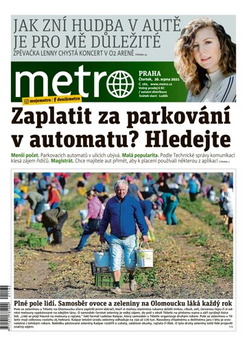 Obálka e-magazínu deník METRO 26.8.2021