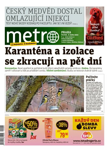 Obálka e-magazínu deník METRO 6.1.2022