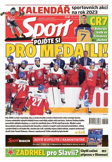 Obálka e-magazínu Sport 2.1.2023